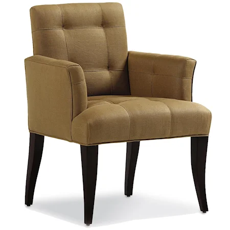 Mann Dining Arm Chair with Tufted Back